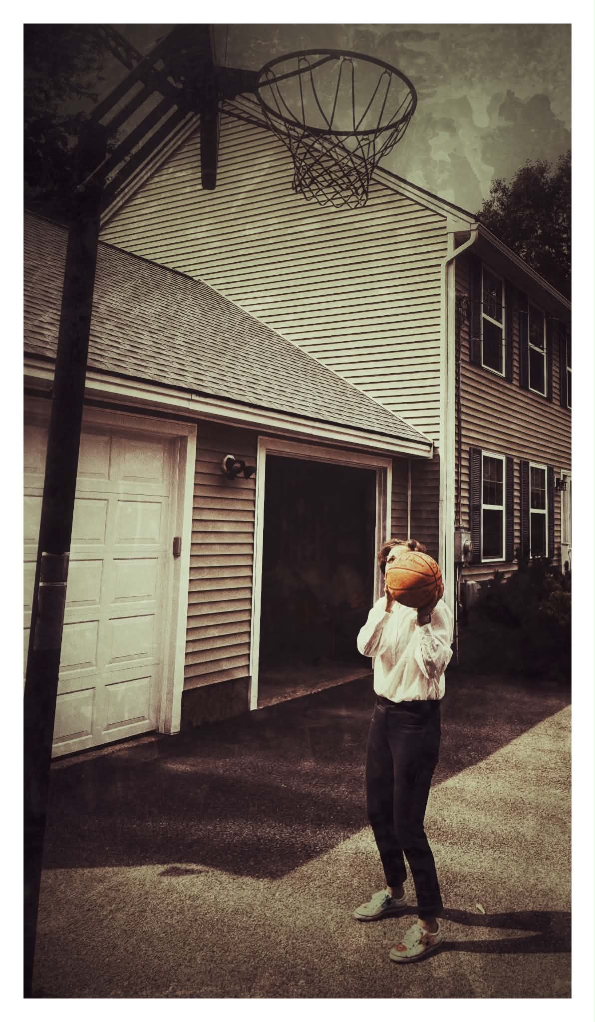 Beth shooting in the driveway